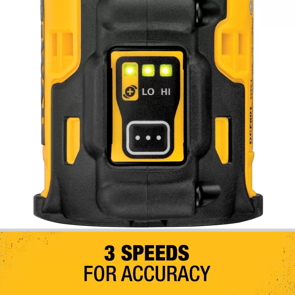 DEWALT DCF801F2 XTREME 12-volt Max 1/4-in Variable Speed Brushless Cordless Impact Driver (2-Batteries Included) - Image 5