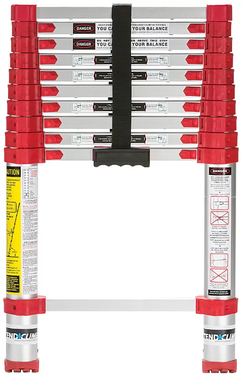 Xtend+Climb Home Aluminum 10.5-ft Type 1- 250-lb Capacity Telescoping Extension Ladder - Image 3