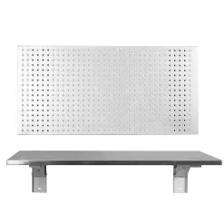 Sparrow Peak 36-in W x 20-in H Stainless Steel Adjustable Height Work Bench