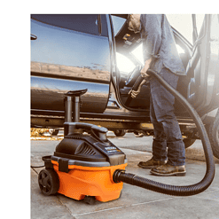 RIDGID WD4070 4 Gallon 5.0-Peak HP Portable Wet/Dry Shop Vacuum with Fine Dust Filter, Hose and Accessories