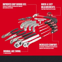 Alternative view of CRAFTSMAN 102-Piece Household Tool Set with Hard Case