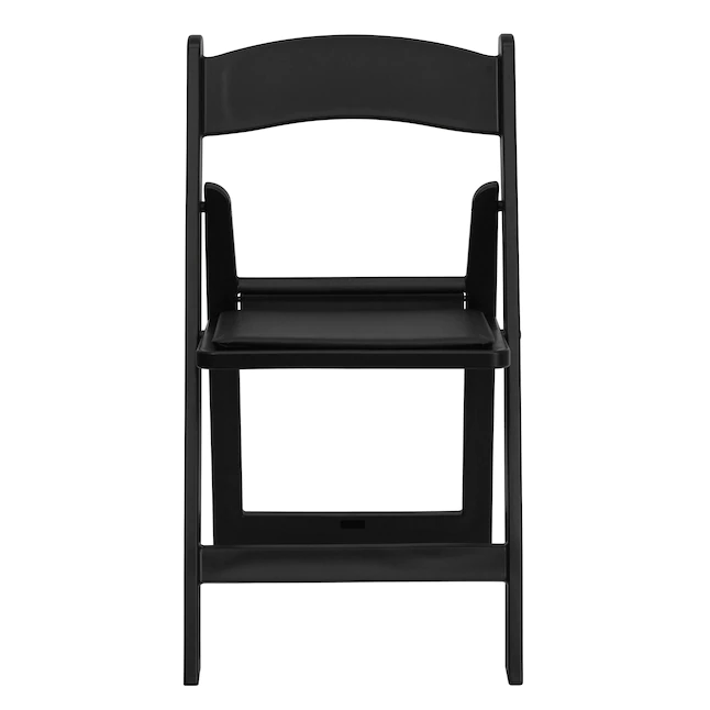 Flash Furniture 4-Pack Black Standard Folding Chair with Upholstered Seat (Indoor or Outdoor) - Image 10