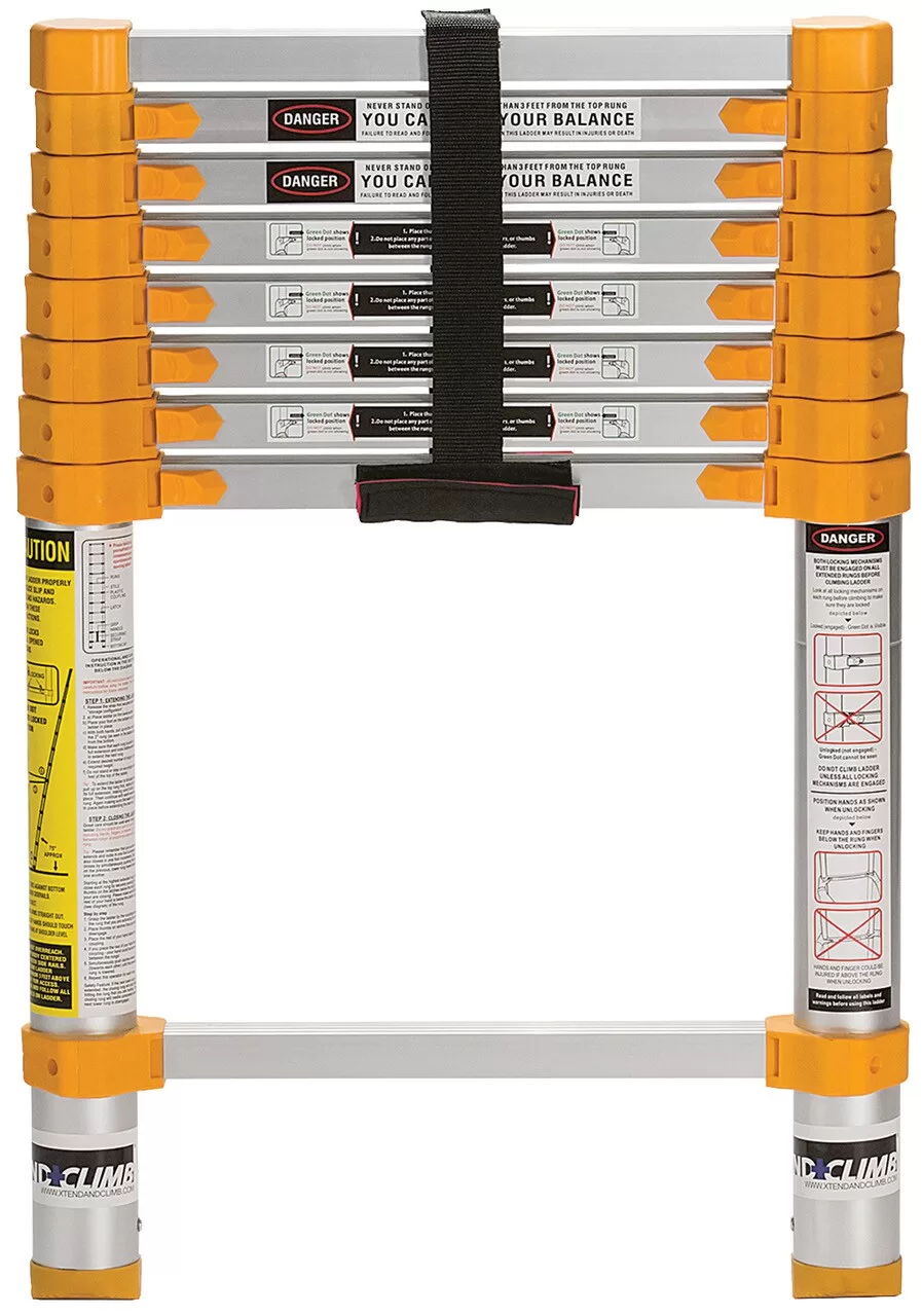 Xtend+Climb Home Aluminum 8.5-ft Type 1- 250-lb Capacity Telescoping Extension Ladder - Image 3