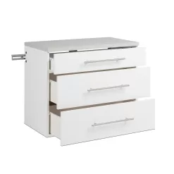 Alternative view of Prepac HangUps 30-in W x 72-in H Wood Composite White Wall-mount Utility Storage Cabinet