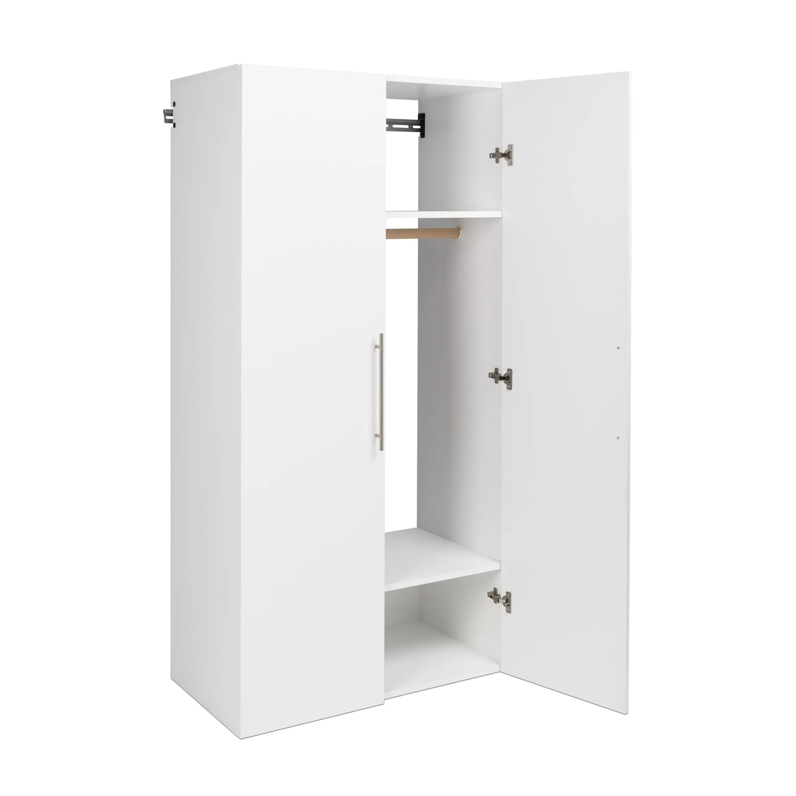 Prepac HangUps 36-in W x 72-in H Wood Composite White Wall-mount Utility Storage Cabinet - Image 2