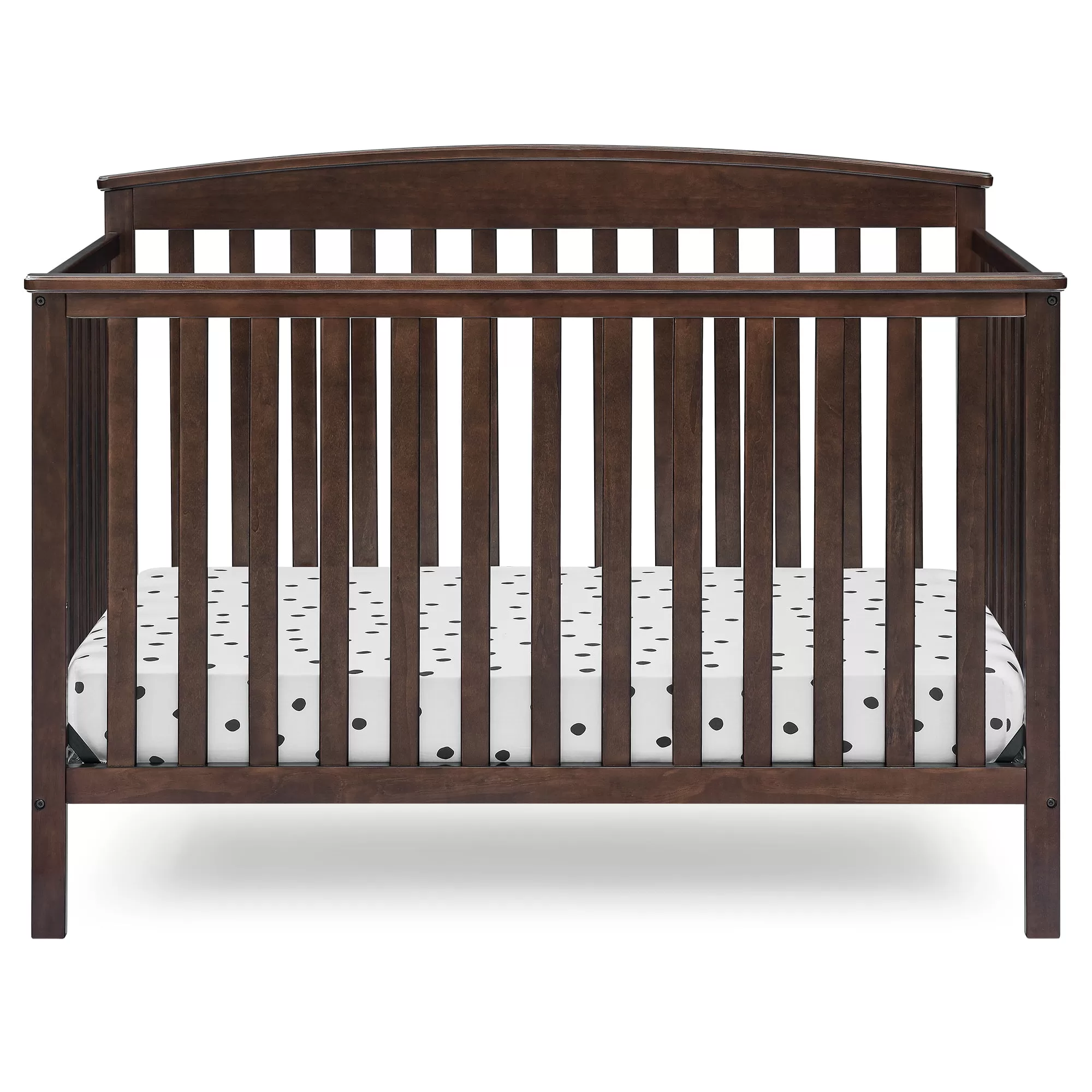Delta Children Hanover 6-in-1 Convertible Baby Crib, Walnut Espresso