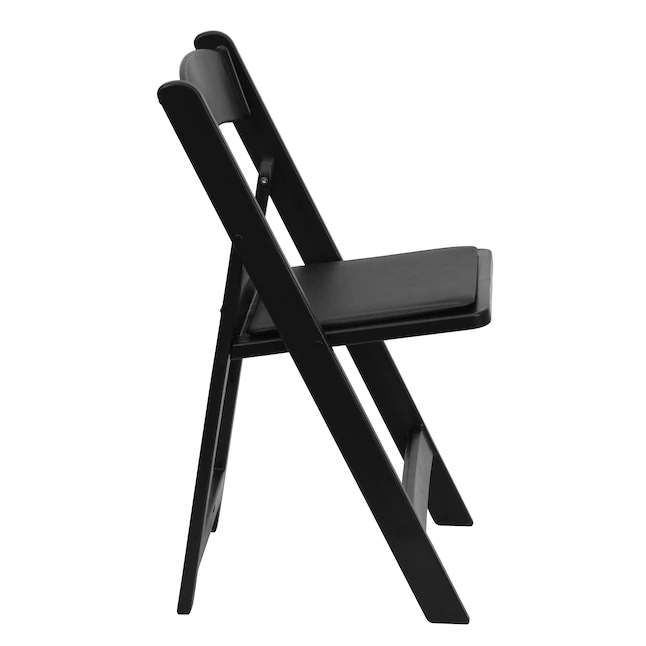 Flash Furniture 4-Pack Black Standard Folding Chair with Upholstered Seat (Indoor or Outdoor) - Image 9