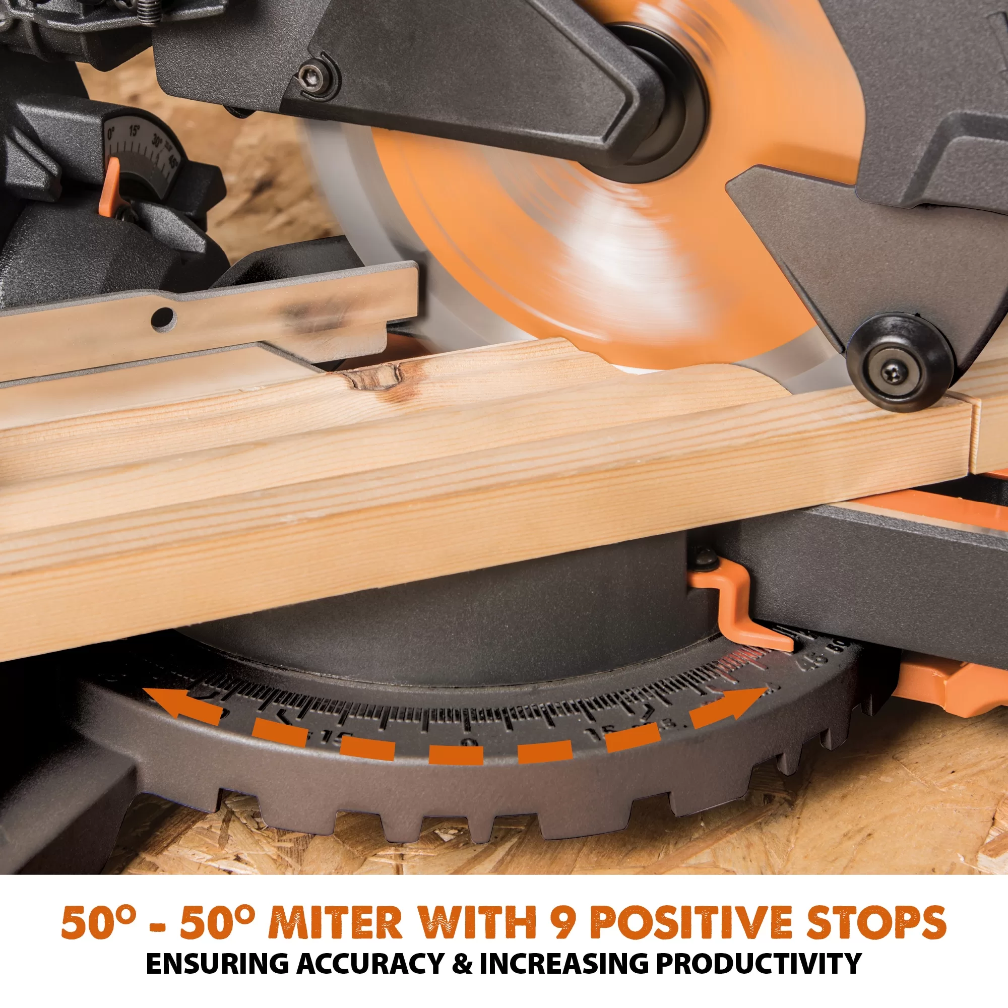 Evolution R185SMS+ 7-1/4-in 10-Amp Single Bevel Sliding Compound Corded Miter Saw with Laser Guide (Corded) - Image 6