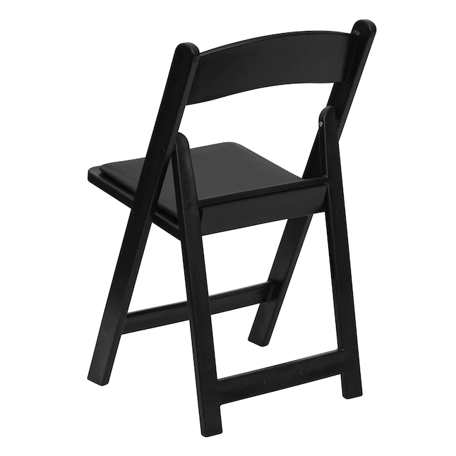 Flash Furniture 4-Pack Black Standard Folding Chair with Upholstered Seat (Indoor or Outdoor) - Image 6