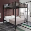 DHP Sidney Full over Full Metal Bunk Bed, Black