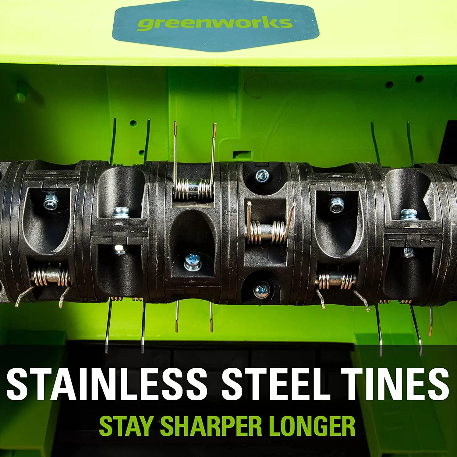 Greenworks 27022 Corded Electric Dethatcher (Stainless Steel Tines) - Image 14