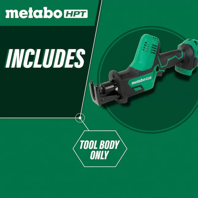 Metabo HPT Reciprocating Saw CR18DAQ4M MultiVolt 18-volt Variable Speed Cordless | One-Handed Design (Tool Only) - Image 3