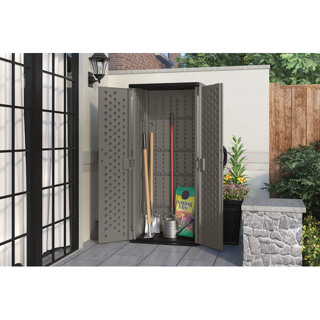 Suncast 2-ft x 2-ft Vertical Resin Storage Shed (Floor Included) - Image 3