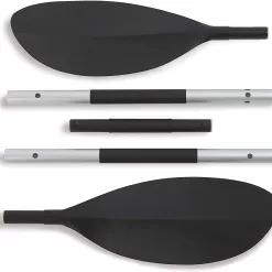 Explorer K2 Kayak, 2-Person Inflatable Kayak Set with Aluminum Oars and High Output Air Pump