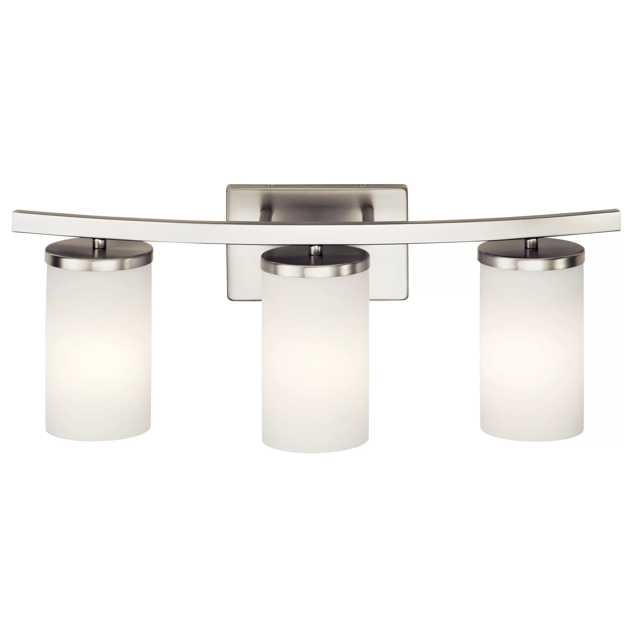 Kichler 45497NI Crosby 23-in 3-Light Brushed Nickel Modern/Contemporary Vanity Light - Image 2
