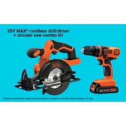 Alternative view of BLACK+DECKER BD2KITCDDCS 2-Tool 20-volt Max Power Tool Combo Kit Case (1 Li-ion Battery Included and Charger Included)