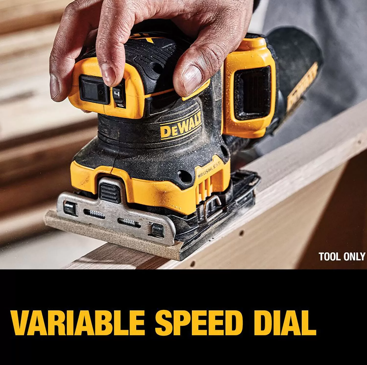 DEWALT DCW200B XR 20 Max 20-Volt Brushless Cordless Variable Speed Sheet Sander with Dust Management - Image 5