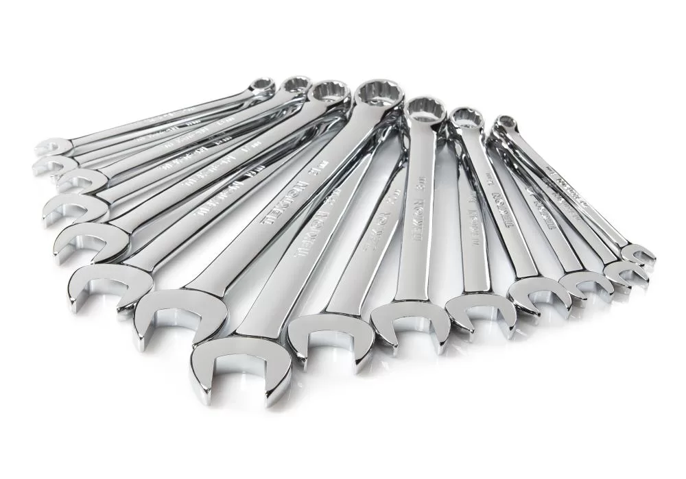 TEKTON 30-Piece Set 12-point Standard (SAE) and Metric Combination Standard Combination Wrench Includes Hard Case - Image 2
