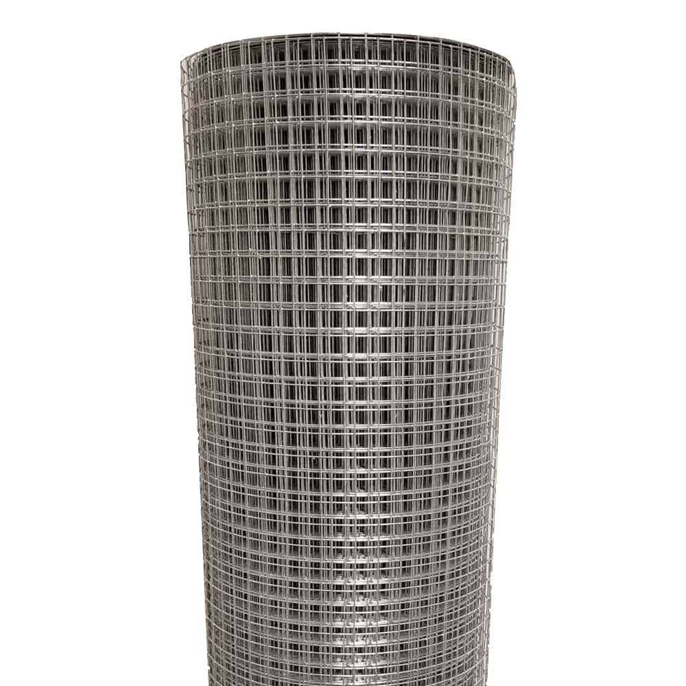 Acorn International 100-ft x 4-ft 19-Gauge Silver Galvanized Steel Hardware Cloth Rolled Fencing with Mesh Size 1/2-in x 1/2-in