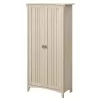 Bush Furniture Salinas 31.5-in W x 62.95-in H Wood Composite Antique White Freestanding Utility Storage Cabinet