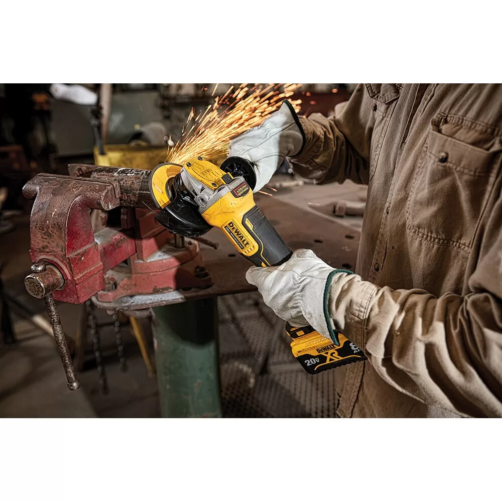 DEWALT DCG415W1 5-in 20-volt Max-Amp Paddle Switch Brushless Cordless Angle Grinder (Charger Included and 1-Battery) - Image 7