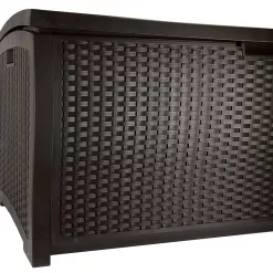 Suncast Resin 99-Gallon Deck Box - Mocha Brown - DBW9200