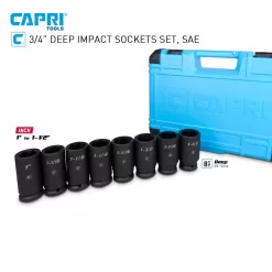 Alternative view of Capri Tools Standard (SAE) 3/4-in Drive Set 6-Point Impact Socket Set