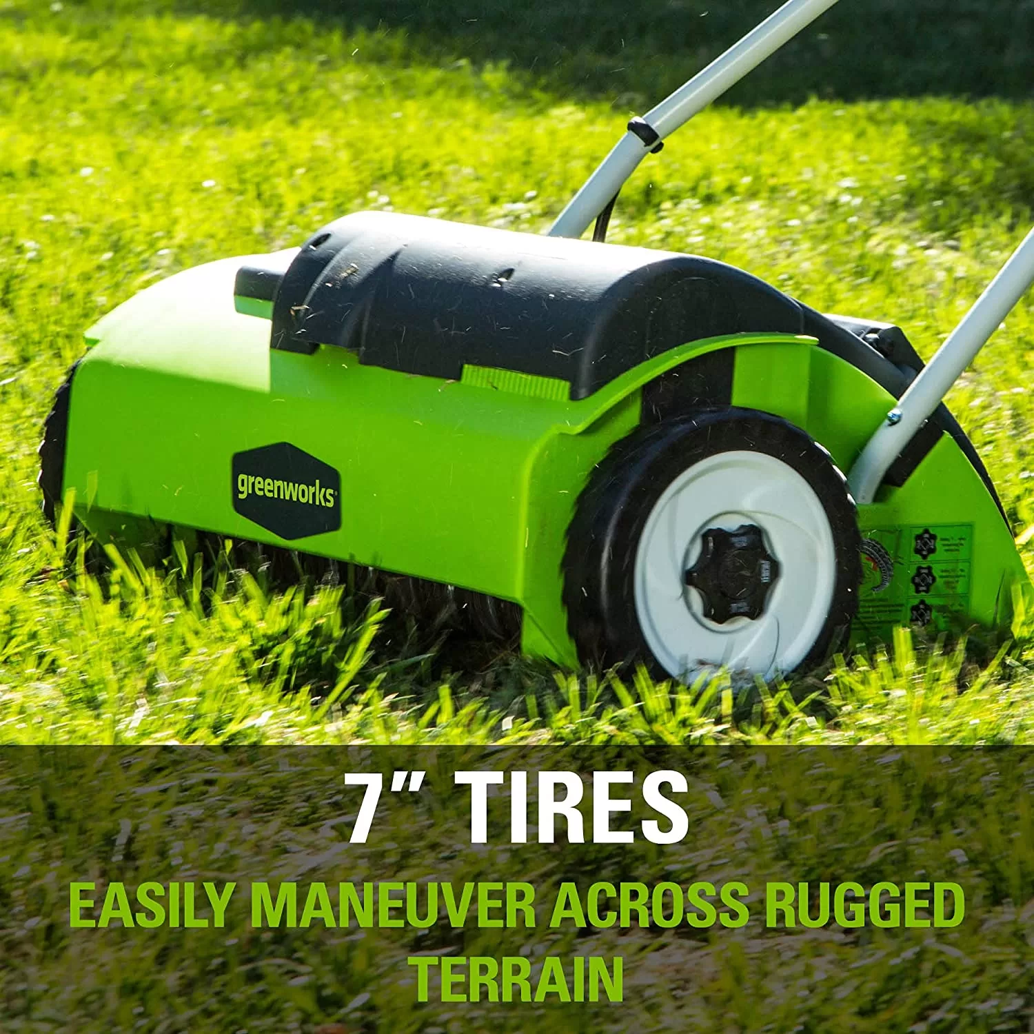 Greenworks 27022 Corded Electric Dethatcher (Stainless Steel Tines) - Image 16