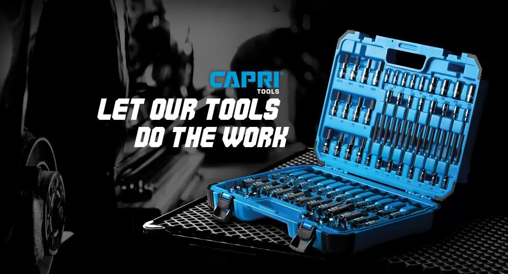 Capri Tools 88-Piece Set Drive Set Hex; Torx Bit Standard (SAE) and Metric Combination Driver Socket Set - Image 6