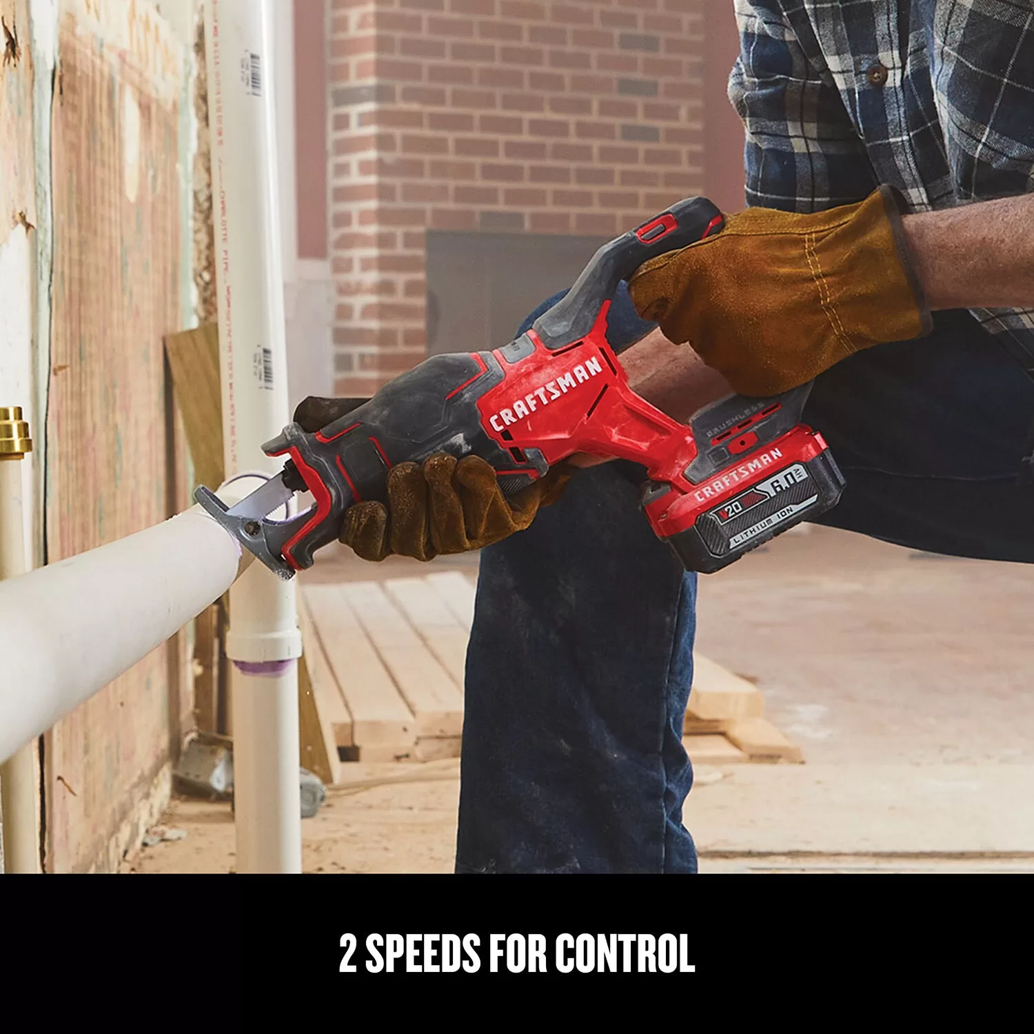 CRAFTSMAN V20 20-volt Max Variable Speed Brushless Cordless Reciprocating Saw (Tool Only) - Image 5