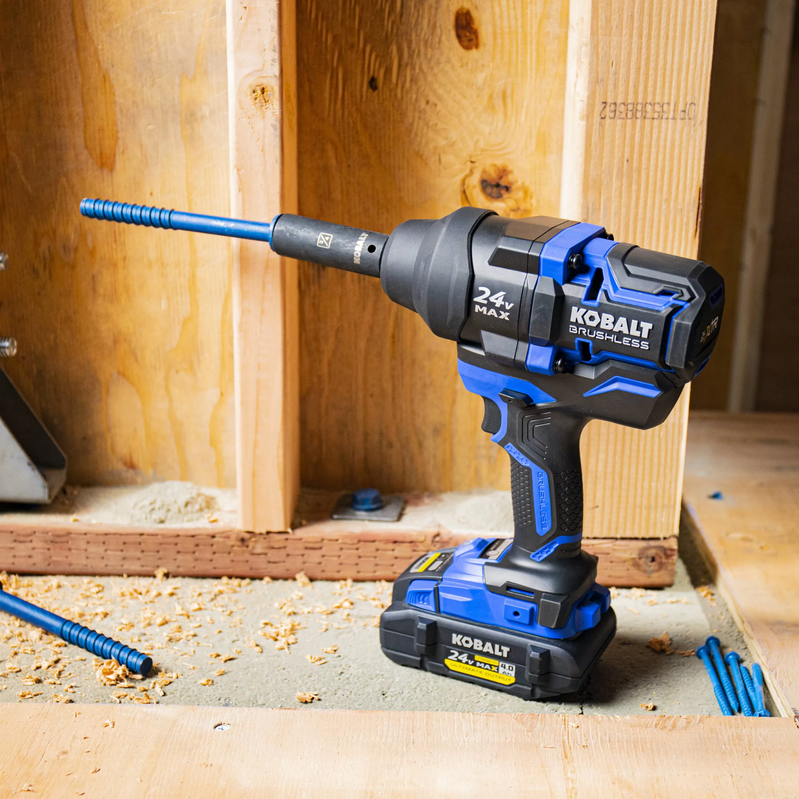 Kobalt 24-volt Max Variable Speed Brushless 1/2-in Drive Cordless Impact Wrench (Battery Included) - Image 8