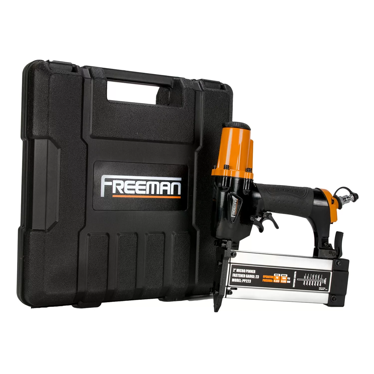 FREEMAN 2 in. with Case 2-in 23-Gauge Pneumatic Pin Nailer - Image 3