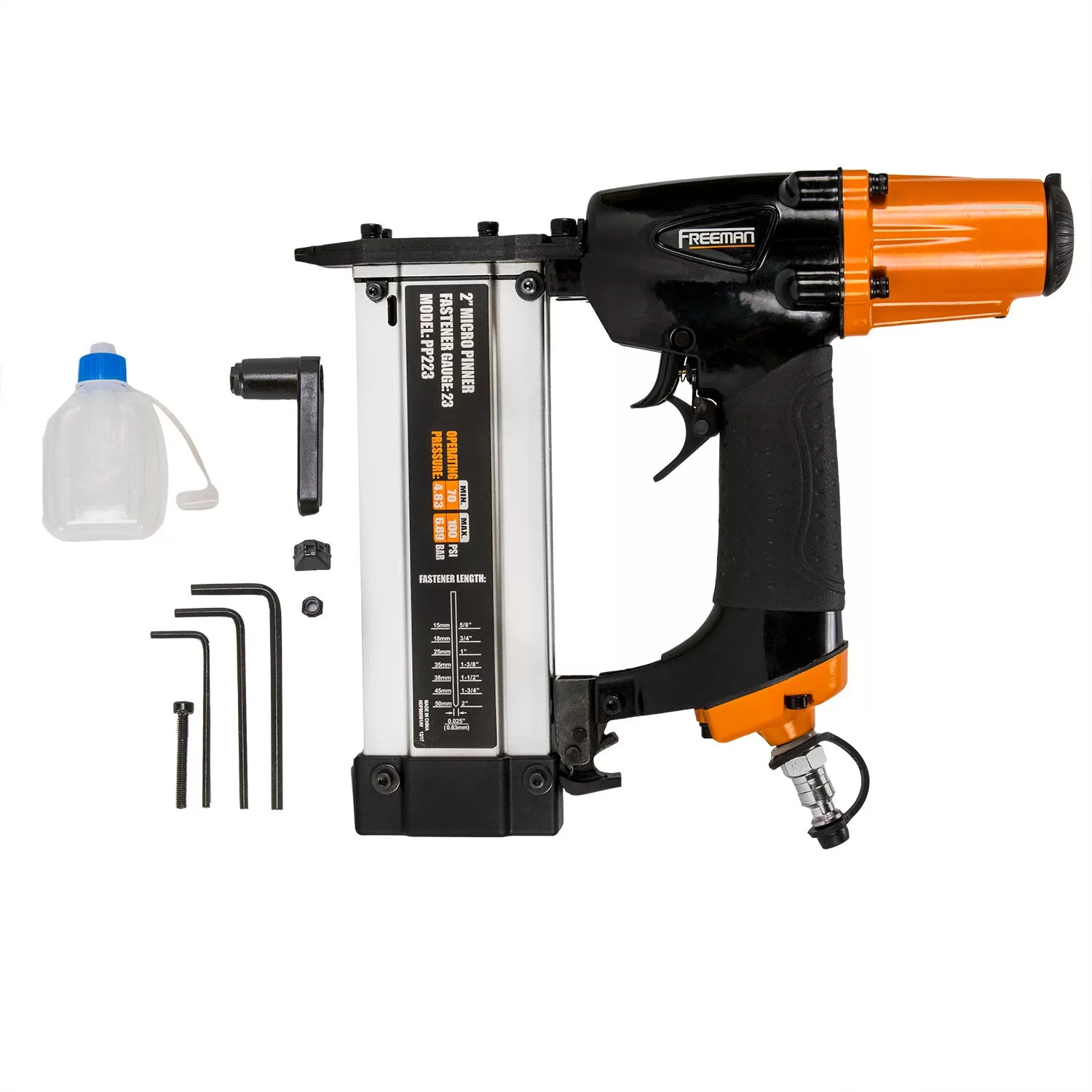 FREEMAN 2 in. with Case 2-in 23-Gauge Pneumatic Pin Nailer - Image 4
