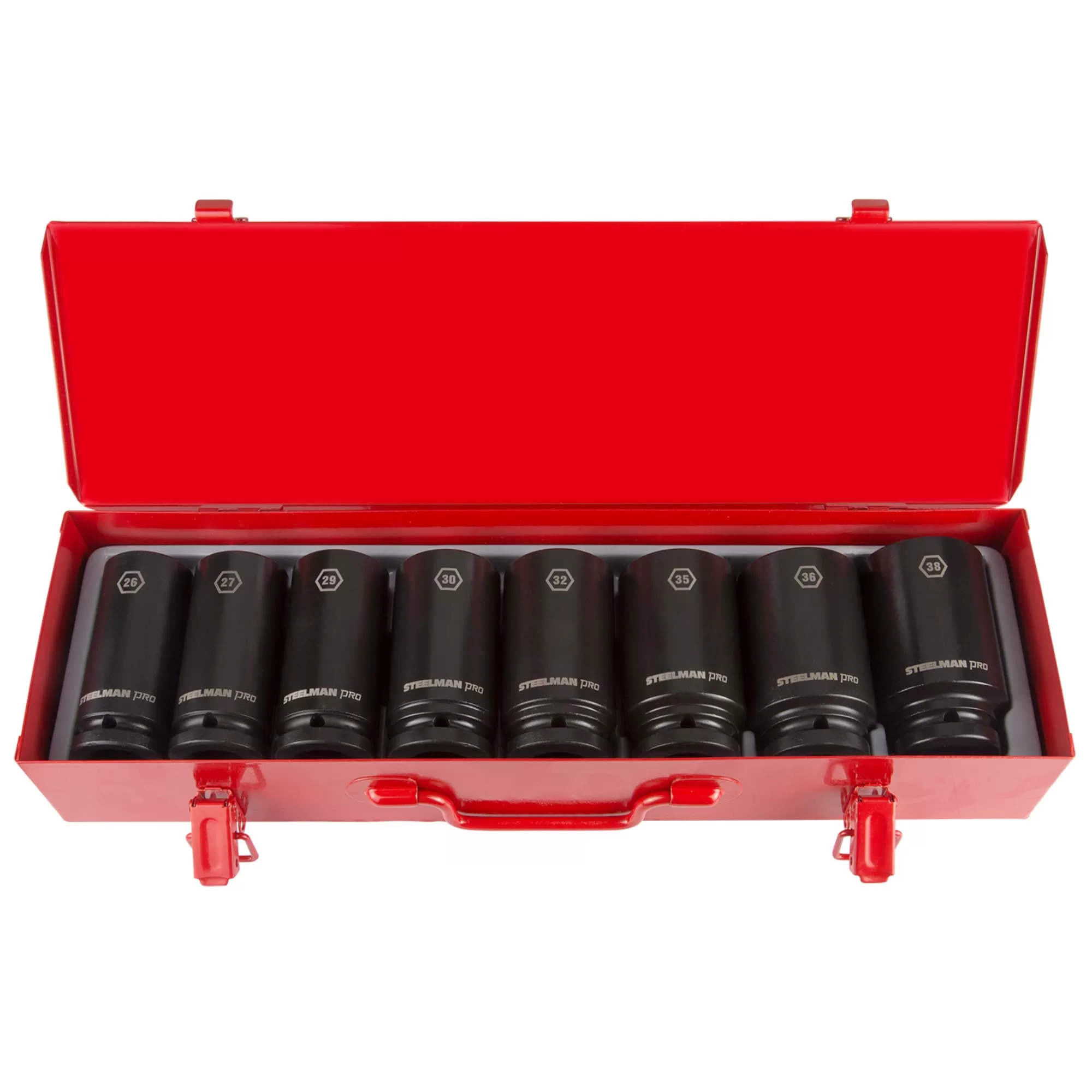 STEELMAN 8-Piece Metric 3/4-in Drive Set 6-point Impact Socket Set