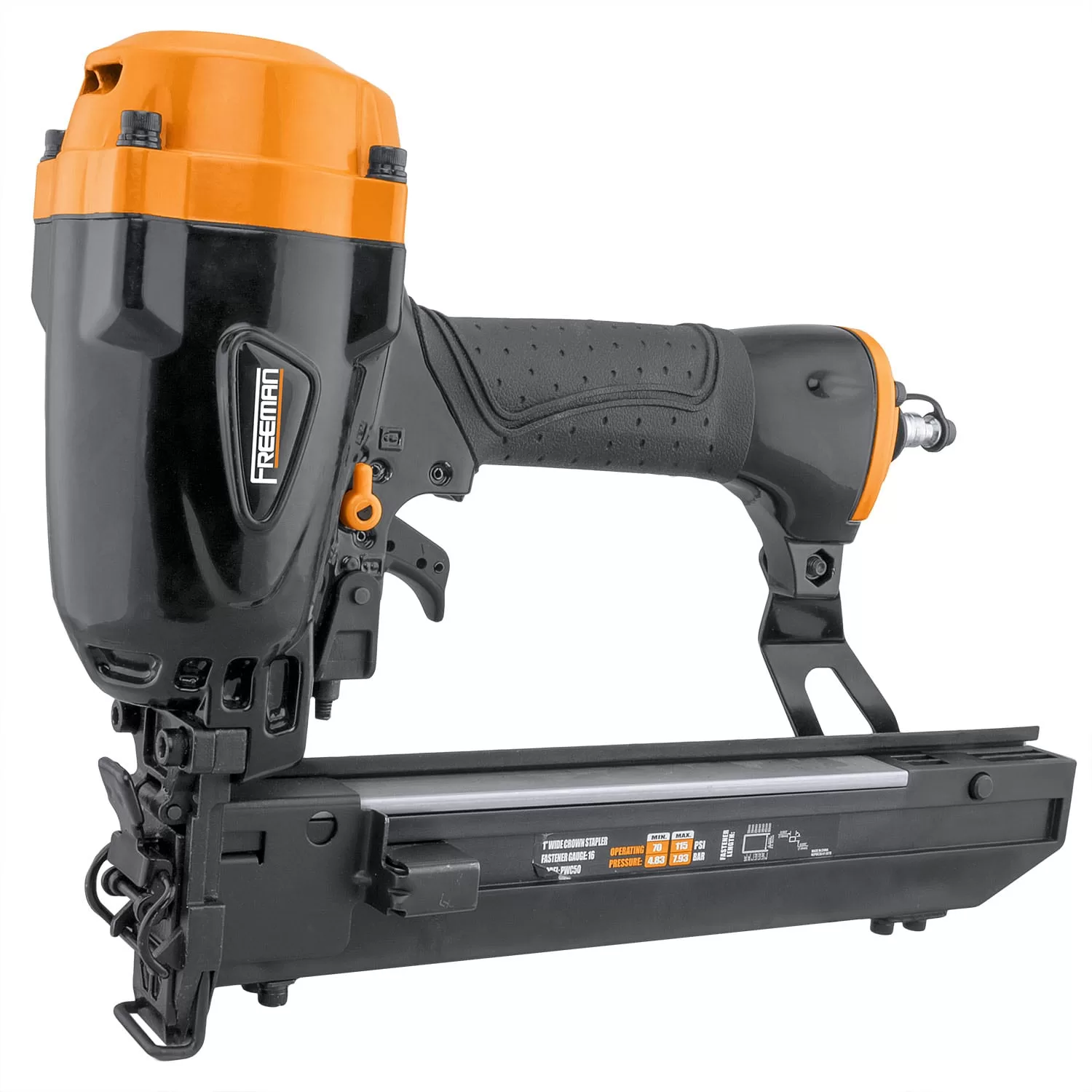 FREEMAN 16-Gauge 1-in Wide Crown Construction Pneumatic Stapler