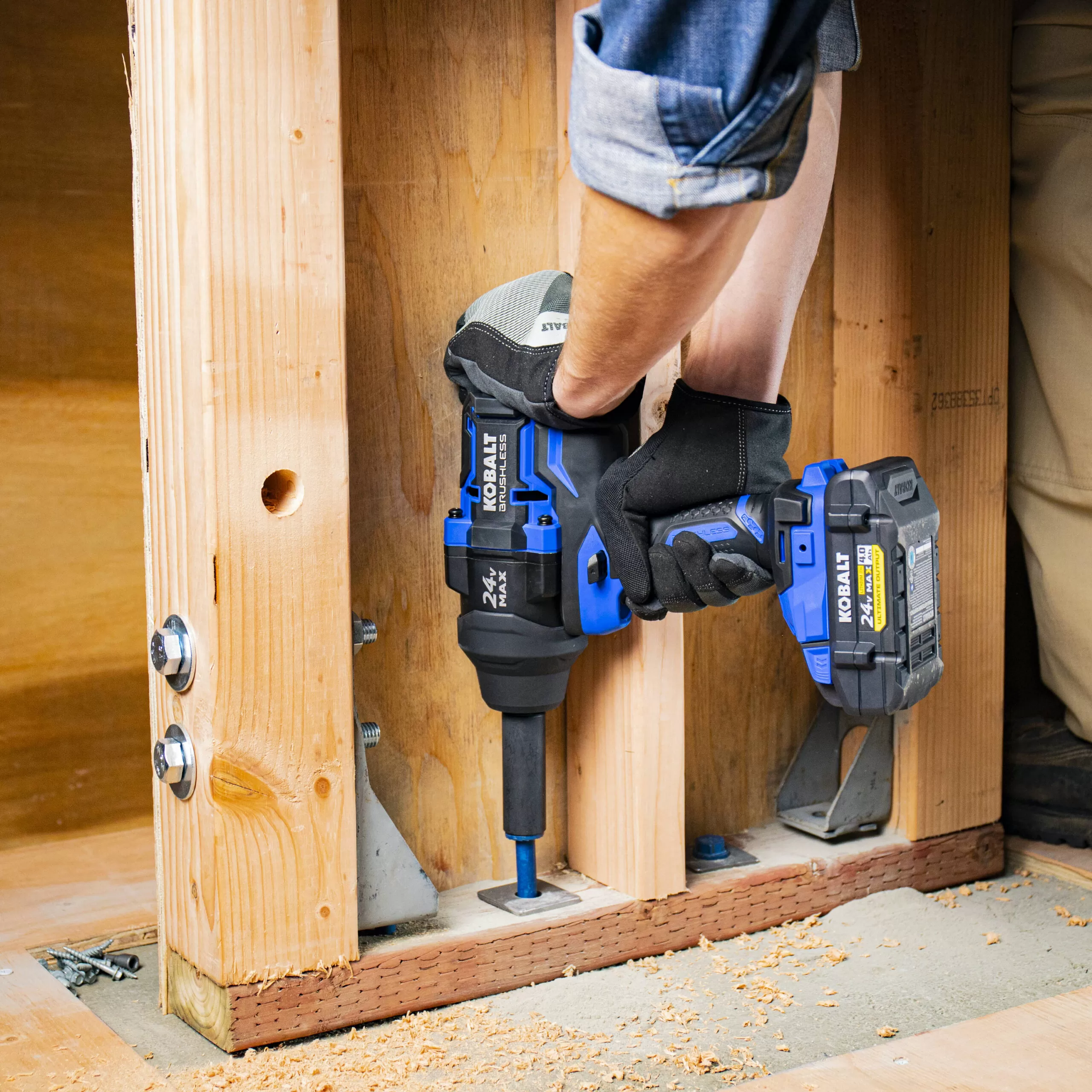 Kobalt 24-volt Max Variable Speed Brushless 1/2-in Drive Cordless Impact Wrench (Battery Included) - Image 9