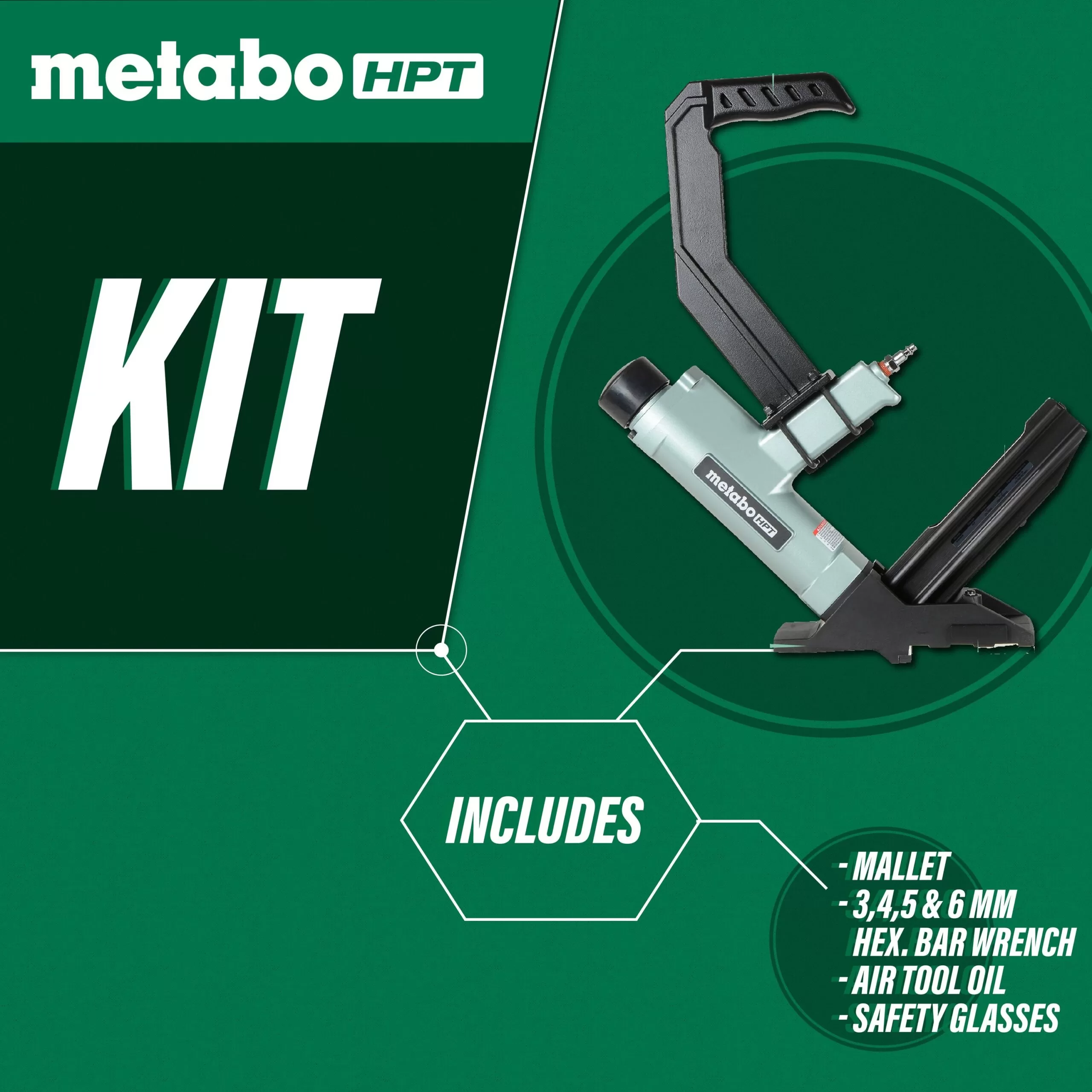 Metabo HPT 15.5-Gauge 1/2-in Medium Crown Flooring Pneumatic Stapler - Image 4
