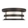 Sea Gull Lighting 7890902-71 Wilburn 13-in W Antique Bronze Outdoor Flush Mount Light