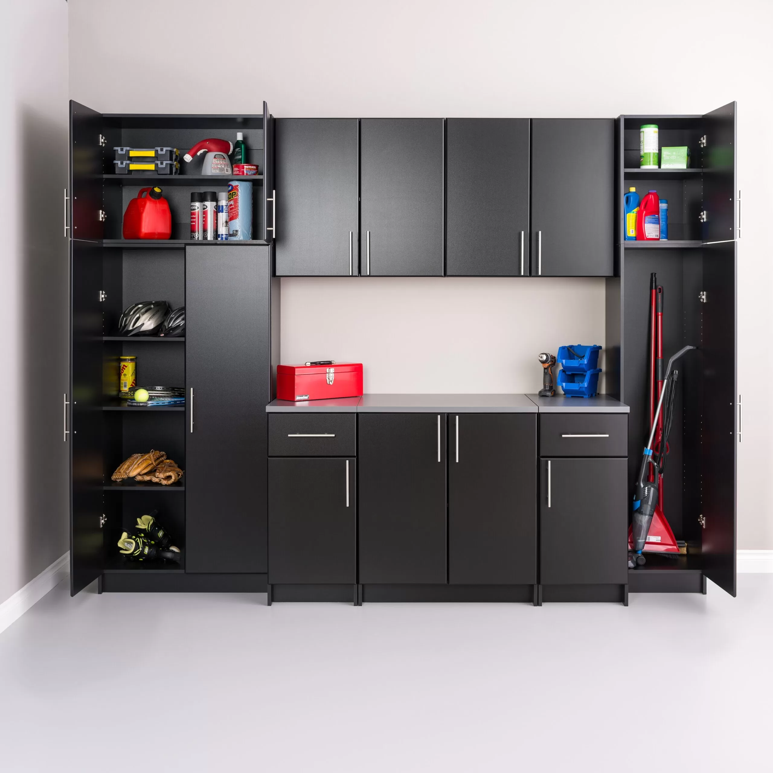Prepac Elite 32-in W x 65-in H Wood Composite Black Freestanding Utility Storage Cabinet - Image 7