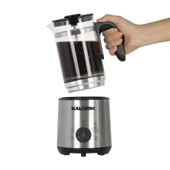 Alternative view of Kalorik Bartista, French Press Coffee Maker Milk Frother 8 in 1 Multi-Use, Stainless Steel