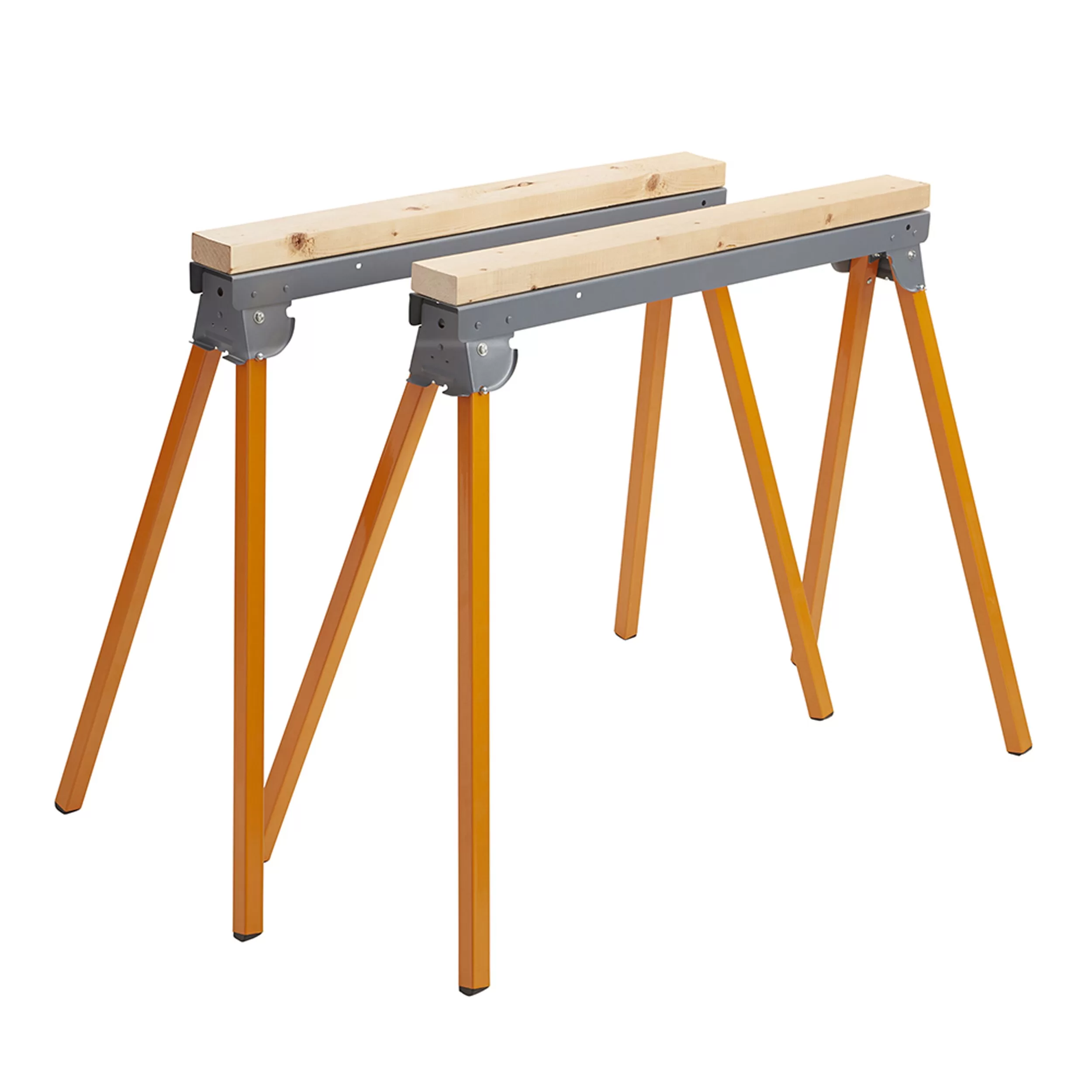 BORA 2-Pack 3.5-in W x 33-in H Steel Saw Horse (1000-lb Capacity) - Image 2