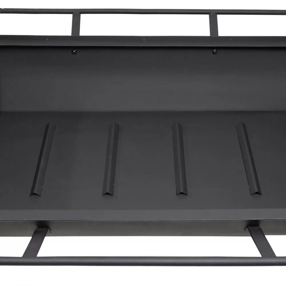 Sunnydaze Decor 27-in W Black Steel Wood-Burning Fire Pit - Image 9