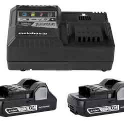 Metabo HPT MultiVolt 18-Volt 2-Pack Lithium-ion Power Tool Battery and Charger (Charger Included)
