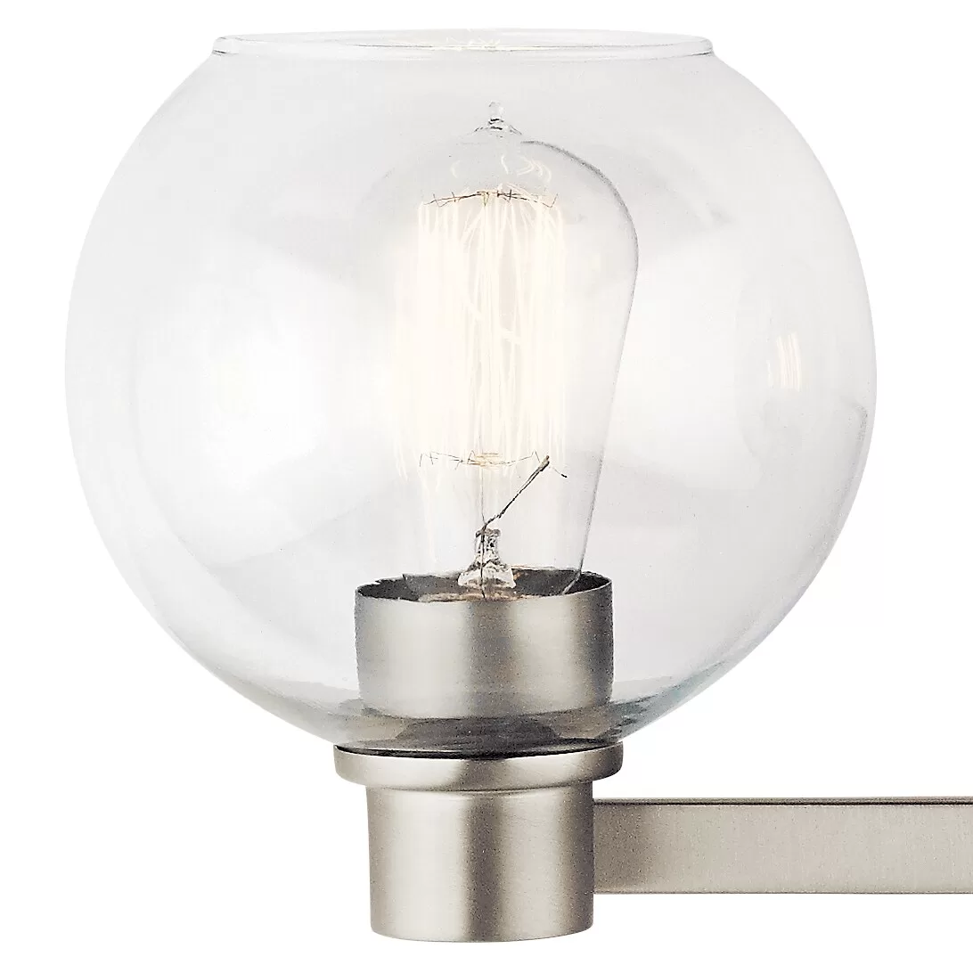 Kichler 45894NI Harmony 24.5-in 3-Light Brushed Nickel Transitional Vanity Light - Image 3