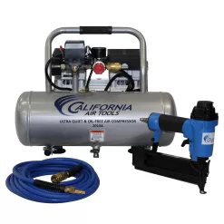 California Air Tools 2-Gallon Single Stage Portable Corded Electric Hot Dog Air Compressor with Accessories (3-Tools Included)