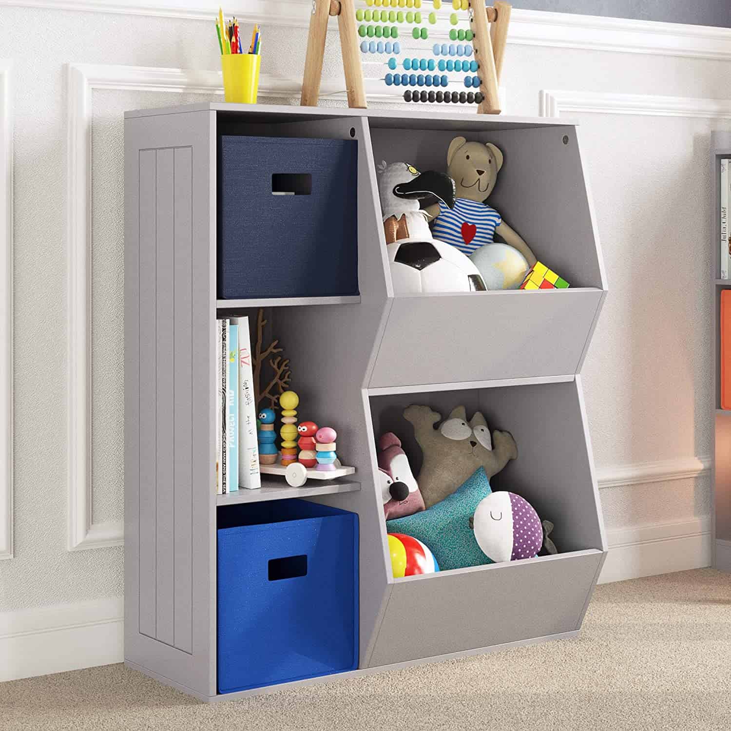 RiverRidge Gray Composite Kids Bookcase (30.13-in W x 36.69-in H x 13.75-in D) - Image 2