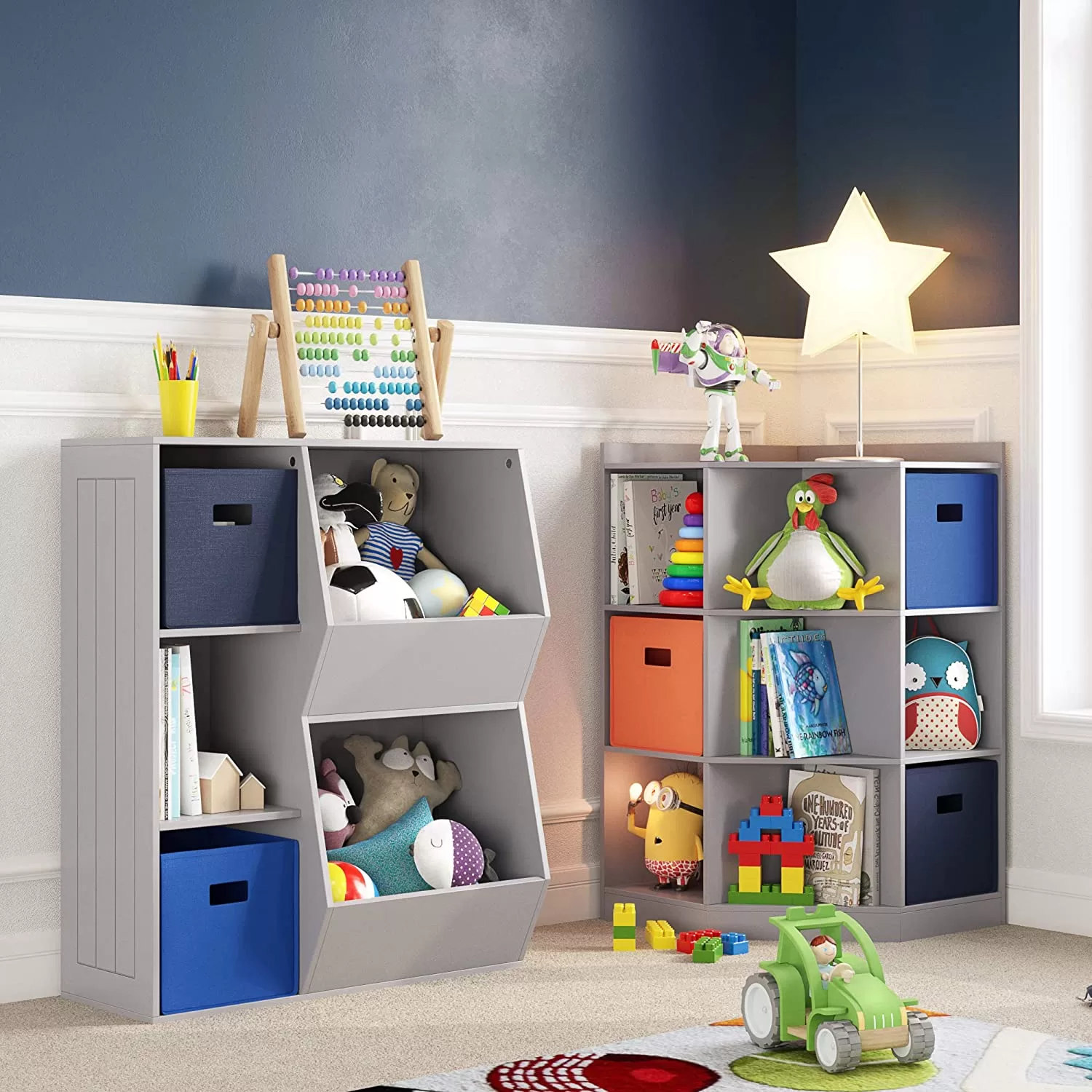 RiverRidge Gray Composite Kids Bookcase (30.13-in W x 36.69-in H x 13.75-in D) - Image 5