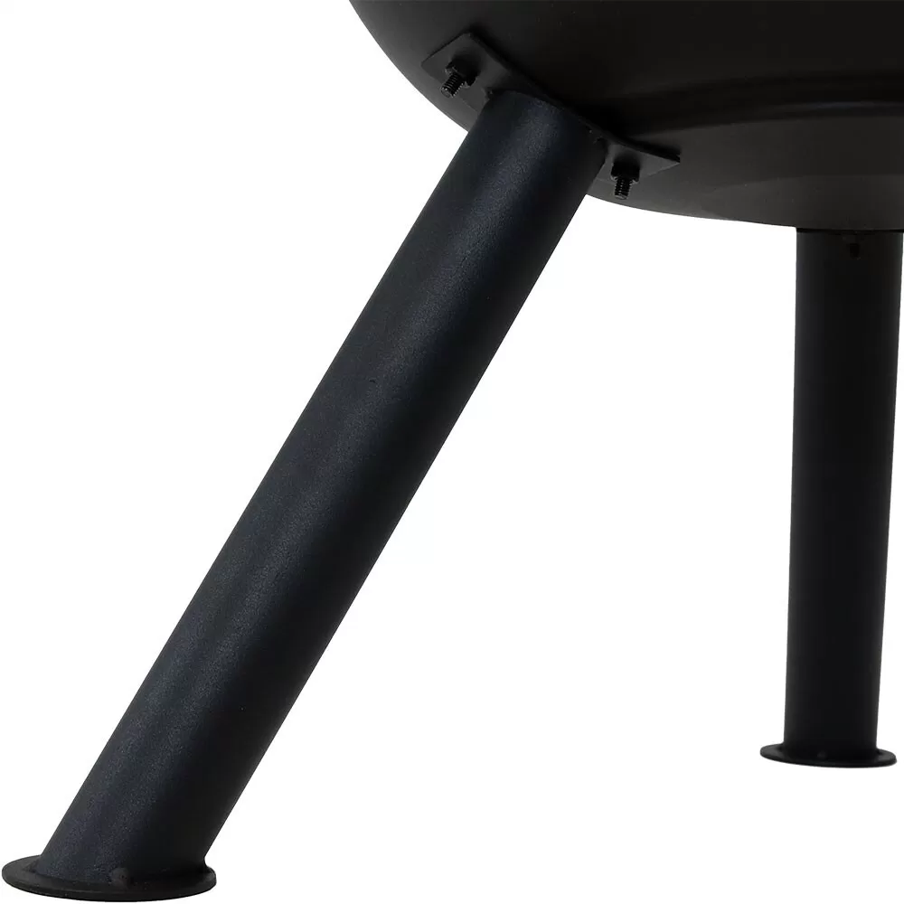 Sunnydaze RCM-LG765 Decor 60-in H x 19-in D x 22-in W Black Steel Chiminea - Image 6