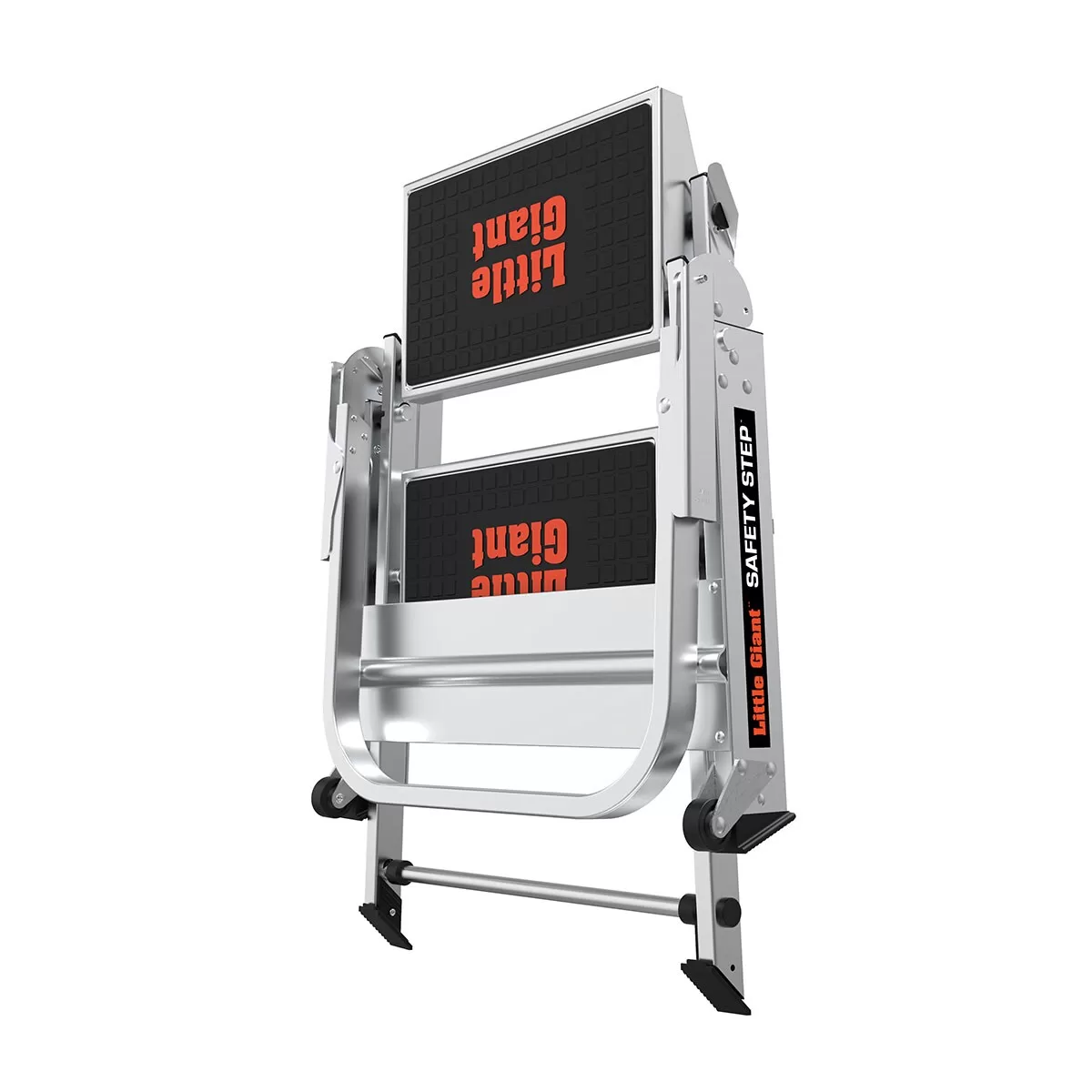 Little Giant Ladders Safety Step M2 2-Step 300-lb Capacity Silver Aluminum Foldable Step Stool - Image 13