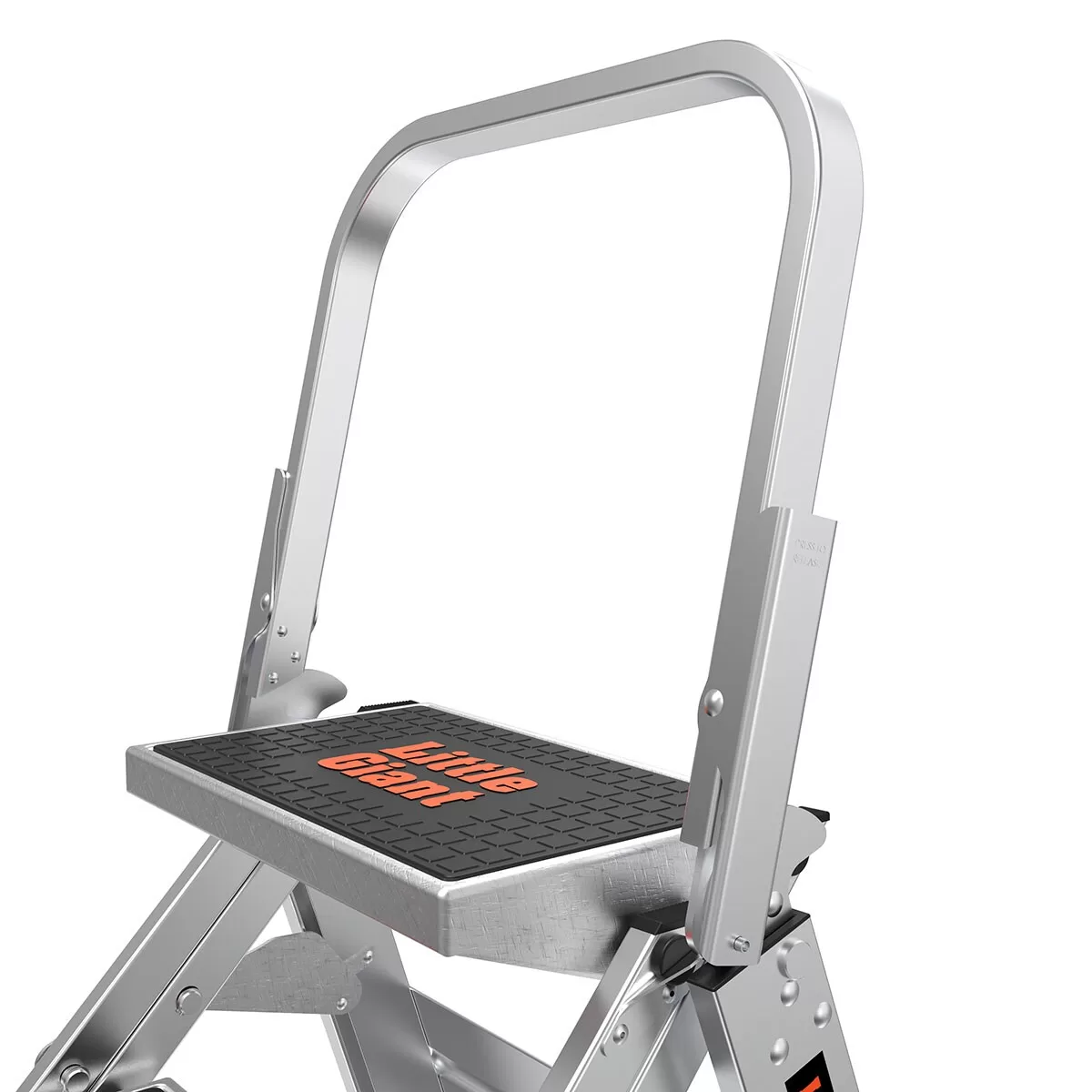 Little Giant Ladders Safety Step M2 2-Step 300-lb Capacity Silver Aluminum Foldable Step Stool - Image 17